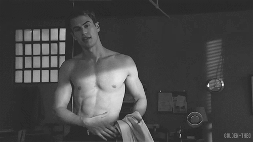 Theo James abs